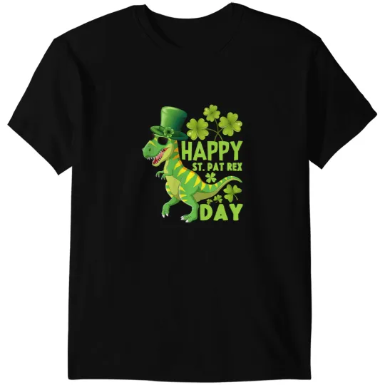 Dinosaur Dino Kids St Pat Trex Day Dino St Patricks Day T. Rex St Patrick 2 T-Shirts