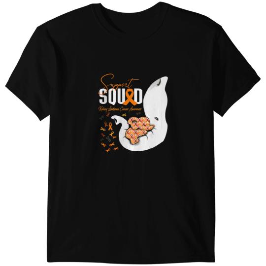 Elephants Lover kidney leukemia cancer awareness support squad elephant T-Shirts