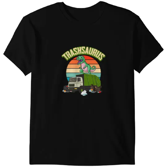 Dinosaur Dino Trash Dinosaur Recycle Trash Truck Driver Garbage Truck Dino T-Shirts