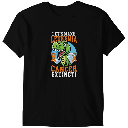 Dinosaur Dino Lets Make Leukemia Cancer Extinct Dinosaur Lover Dino T-Shirts