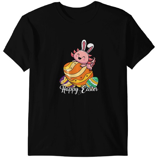 Discover Axolotls Animals Happy Easter Day With Axolotls And Bunny Ears Egg HuntingAxo T-Shirts