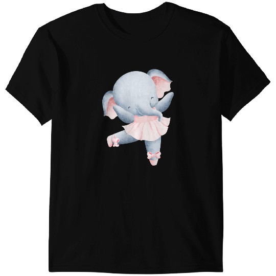 Discover Elephants Lover Artistic Ballet Ballerina Pointe Barr Graphic T-Shirts