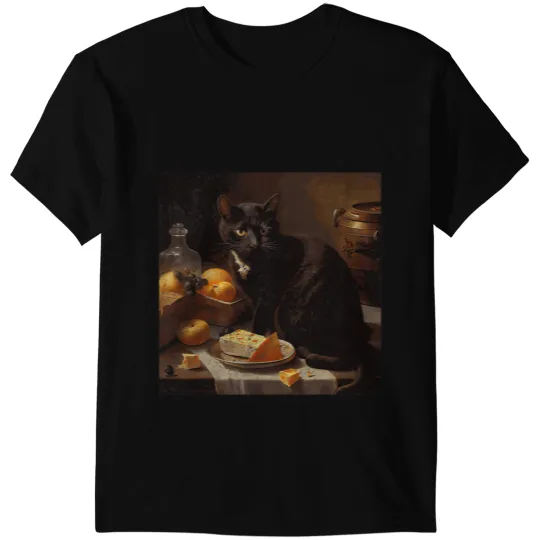 black cats Paws Eat Cheese T-Shirts