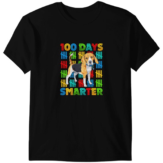 Discover 100 Days Smarter Beagle Dog Lovers 100 Days Of School Kids T-Shirts