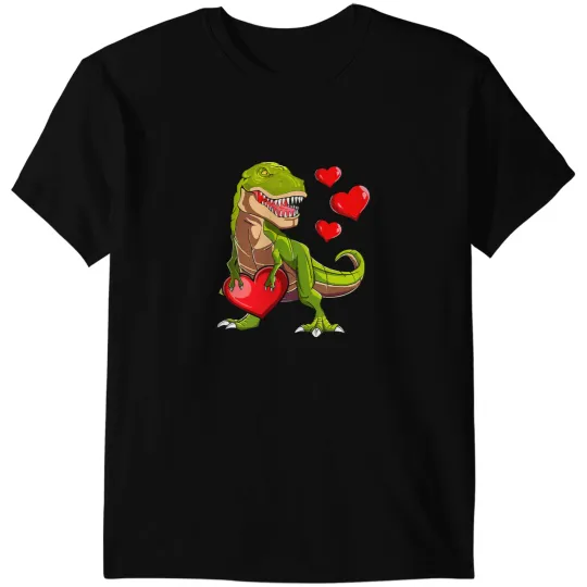 Dinosaur Dino Valentines Day Dinosaur I Steal Hearts Boys Men Love T rex 38 T-Shirts