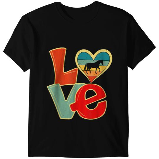 Discover Funny Horse Distressed vintages Horse Lover Farmer Animals Valentines T-Shirts