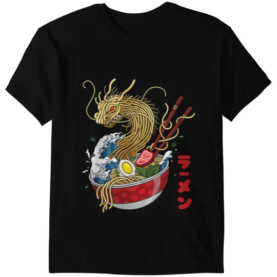 Dragon Animals Dragons Ramen Dragon Kanagawa Japanese Food Kaiju Kawaii Ramen 2 T-Shirts