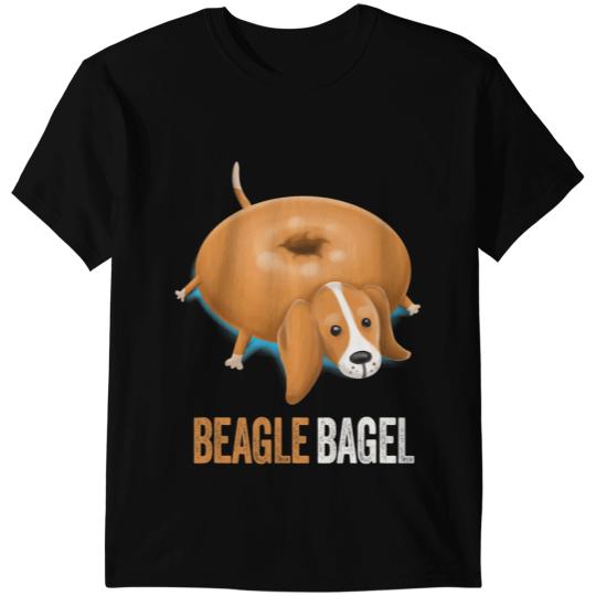 Beagle Dog Bagel Bread Pun Funny Animals T-Shirts