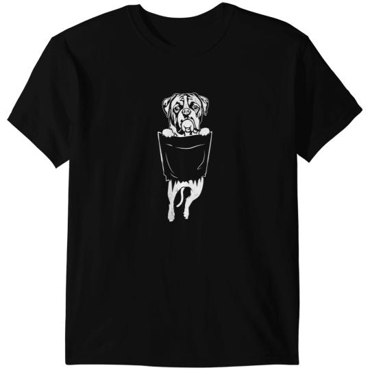 Boxer Boxer RIPPED THE POCKET Boxers Dog T-Shirts