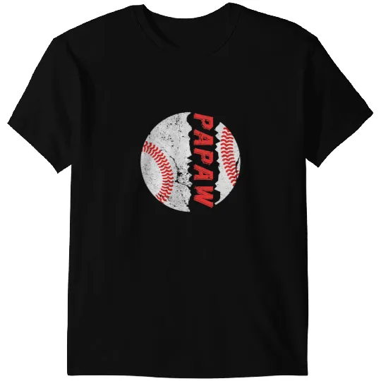 Baseball Gift Funny Ball Papaw Softball Baseball Fathers Day Gift T-Shirts