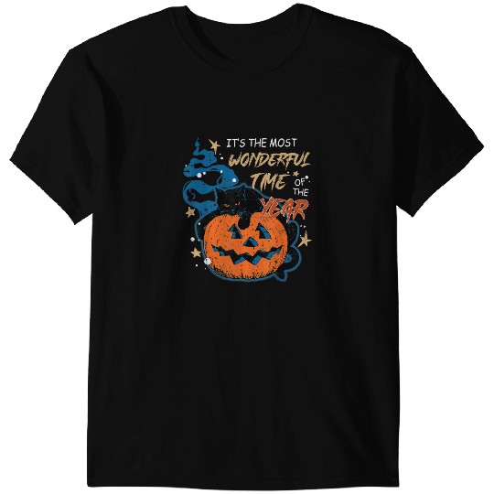 black cats Paws Its the mosts Wonderful Time of the Year black cats Halloween 2 2 T-Shirts