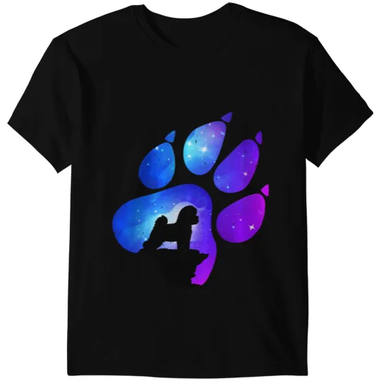 Dog Bichon Frise Paw Dog Lover Mom Dad T-Shirts
