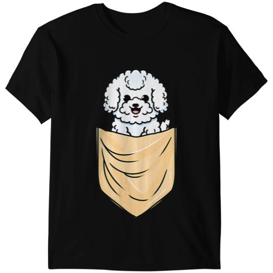 Dog Bichon Frise In Pocket Bichon Frise Lover T-Shirts