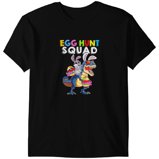 Dinosaur Dino Dino Rabbits Egg Hunt Squad Saurus Bunny Rabbit Easter Funny Boy Toddler T-Shirts