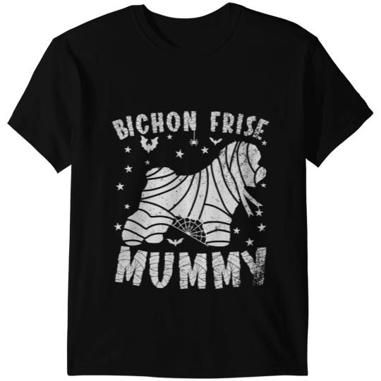 Dog Bichon Frise Mummy Halloween T-Shirts