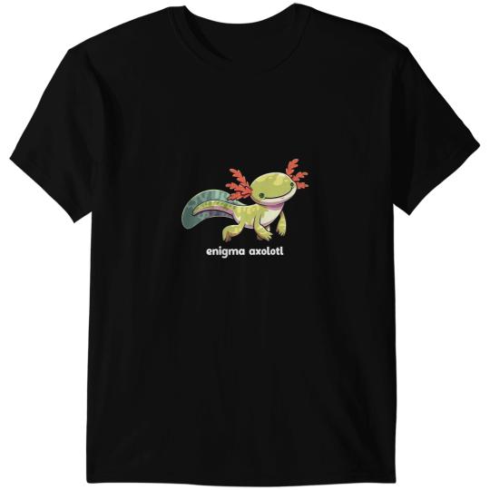 Axolotls Animals Enigma Axolotls Cute Melanoid Mexican Salamander FishAxo T-Shirts