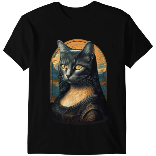 black cats Paws Mona Lisa Meowna Lisa Cat Lover Owner Cat Mom Dad 22 T-Shirts