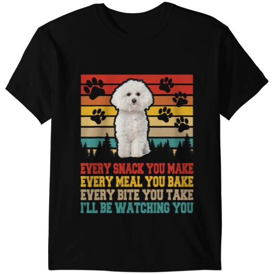 Dog Bichon Frise Funny Activities Matching Dog Lover T-Shirts