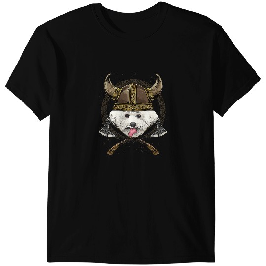 Dog Bichon Frise Viking Bichon Frise Renaissance Norse Pagan Valhalla Pet Dog 3 T-Shirts