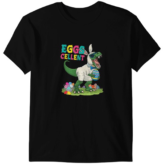 Dinosaur Dino Easter Dinosaur Bunny T rex Boys Girls Kids Eggs Cellent 1 T-Shirts