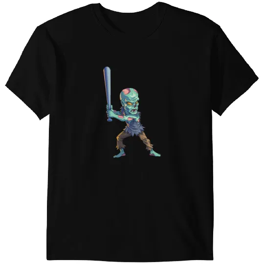 Baseball Gift Zombie Halloween Men Boys Baseball Halloween 3 T-Shirts