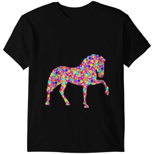 Funny Horse International Dot Day Colorful Dotted Horse T-Shirts