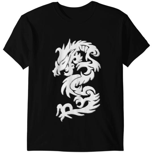 Dragon Animals Dragons White Firedrake Chinese dragon kung fun tai chi dragon T-Shirts