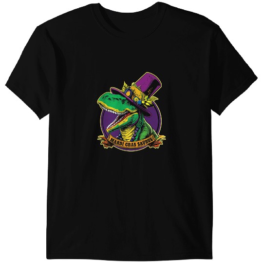 Dinosaur Dino Dino mardi gras trex mardi gras tyrannosaurus T-Shirts