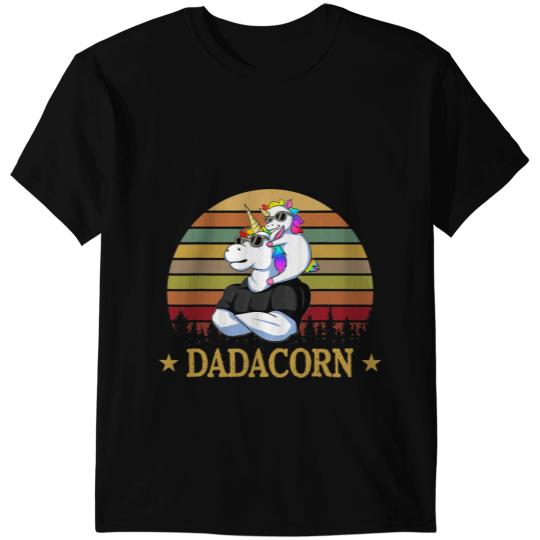 Unicorns Dadacorn Muscle Unicorns Dad Baby Daughter Fathers Day T-Shirts