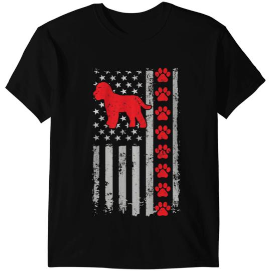 Fireman Firefighter bests Firefighter Cockapoo Mom Dad Ever US Flag Dog Paws Firemen T-Shirts