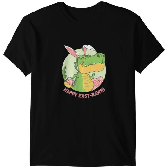 Dinosaur Dino Happy Easter Bunny T rex Dinosaur Funny Easter Day Women T-Shirts