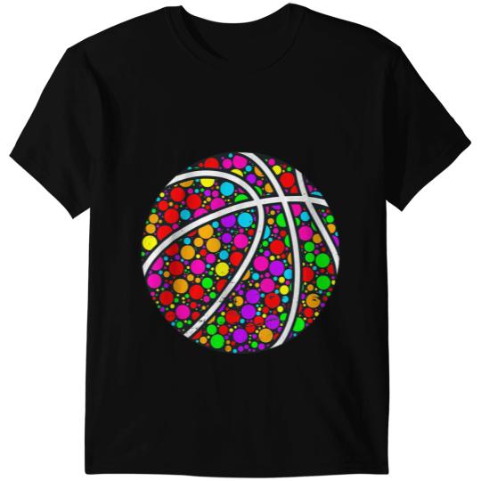 Basketball Gift Dot day Colorful Basketball Boy International Dot Day T-Shirts