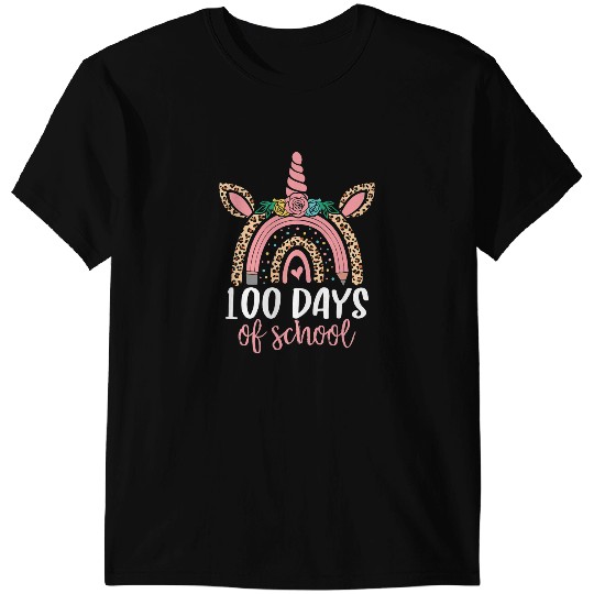 Unicorns Funny 100 Days Of School Unicorns 100th Day Of School Gifts T-Shirts