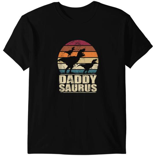 Dinosaur Dino Daddysaurus Dinosaur Family Dino Twins Papasaurus T-Shirts