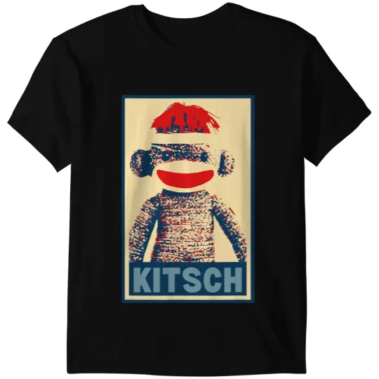 Monkey Lover Funny Sock Monkey Kitsch Hope Poster Sock Monkey T-Shirts