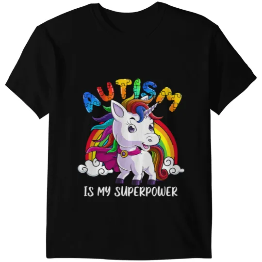 Unicorns Autism Is My Superpower Dabbings Unicorns 1 T-Shirts