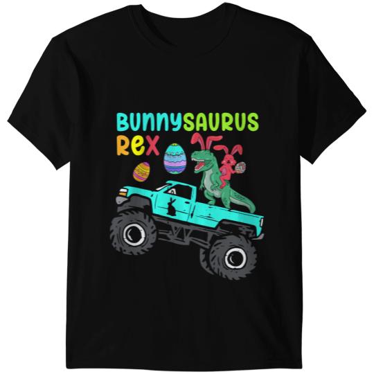 Dinosaur Dino Boy Easter Day Dinosaur Toddler Boys Bunnysaurus Rex T-Shirts