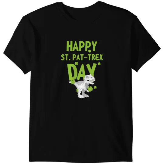 Dinosaur Dino Happy St. Pat TRex Day Funny Cute St Patricks Day Dino Din 1 T-Shirts