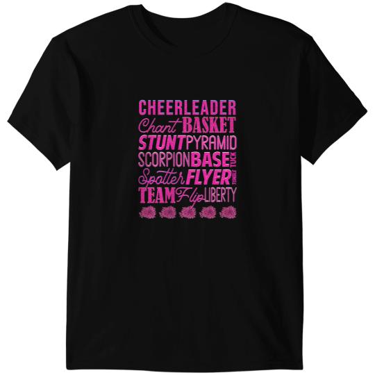 Cheerleader Gift Squad Pink Cheer Moves Cheerleading Coach T-Shirts