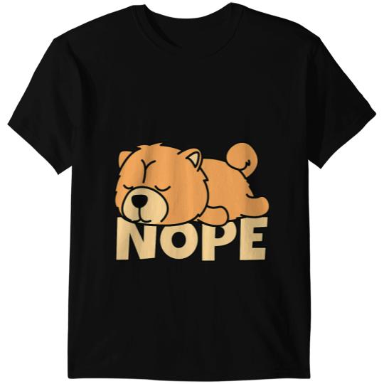 Lazy Chow Chow Cute Dog Nope T-Shirts