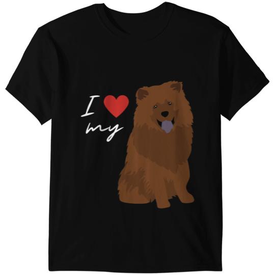 I Love My Red Chow Chow Dog Lover T-Shirts