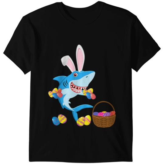 Ocean Shark Funny Easter Shark Gift For Boys Girls Kids Children T-Shirts