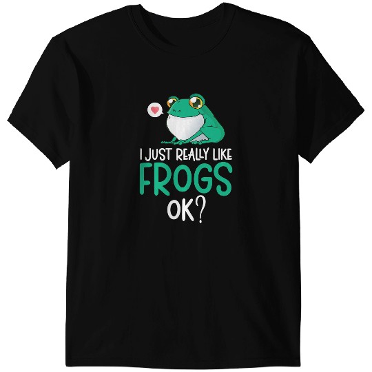 Frog Gift I Just Really Like Frogs Catcher Kids Toad Frog Hunter T-Shirts