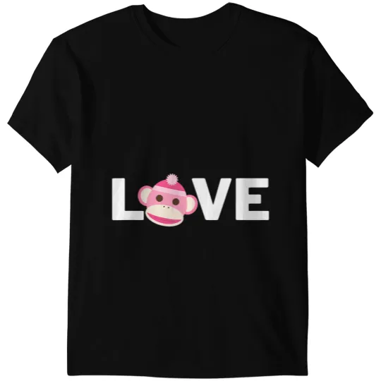 Monkey Lover Sock Monkey Love Gift for Sock Monkey Fans T-Shirts