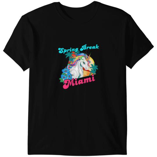 Unicorns Princess Child Spring Break Miami School Trip Girl T-Shirts