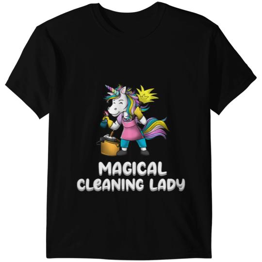 Unicorns Girl Funny Cleaning Lady Housekeeper Maid Service 1 T-Shirts