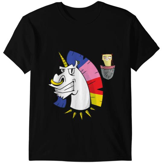 Unicorns Grumpy Pocket Cat Unicorns Meowgical Caticorn Gift Pet Animal 1 T-Shirts