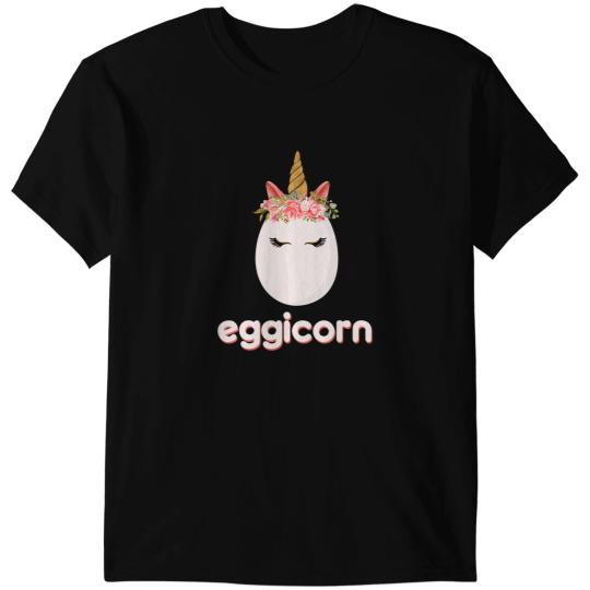 Unicorns Happy Easter Egg Hunt Eggicorn Mythical Beast Horn T-Shirts
