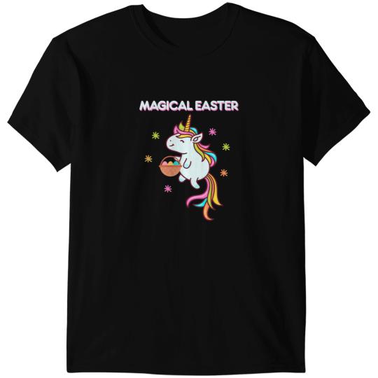 Unicorns Magical Easter Unicorns Eggs Basket Egg Hunt Cute Girls Kids T-Shirts