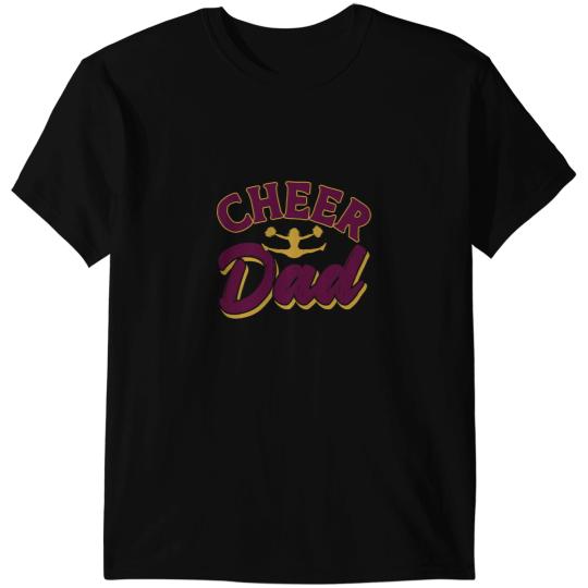 Cheerleader Gift Men Proud Cheer Dad Cheerleading Fathers Day T-Shirts